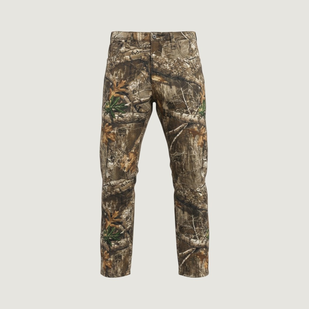 Realtree Edge Mens Camo 5 Pocket Flex Pants Brown Green 36x32 New With Tags